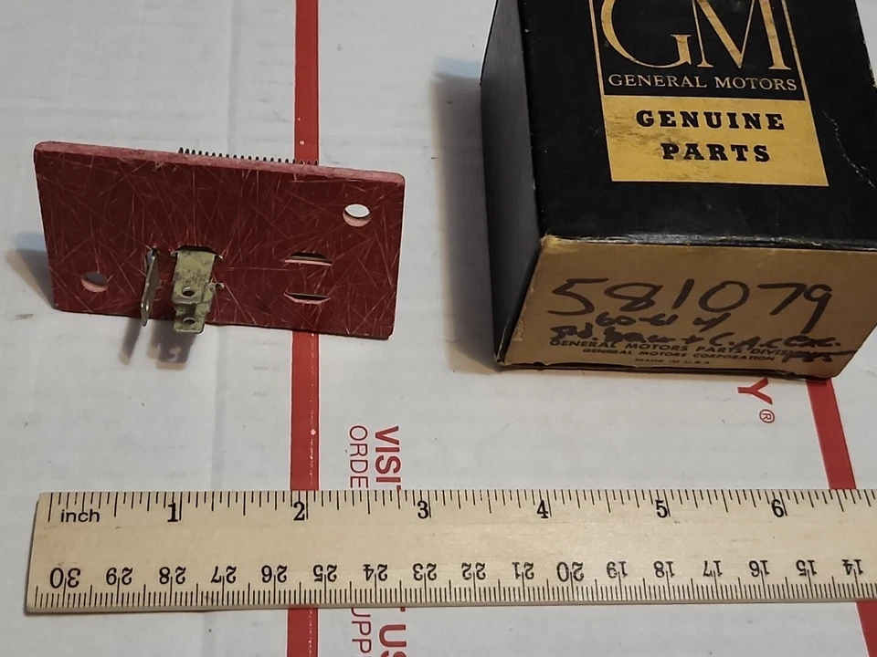NOS 60-61 Oldsmobile 88 D88 Super Starfire 98 Resistencia Calefactora con estándar y CAC 581079 Foto 2 de 3