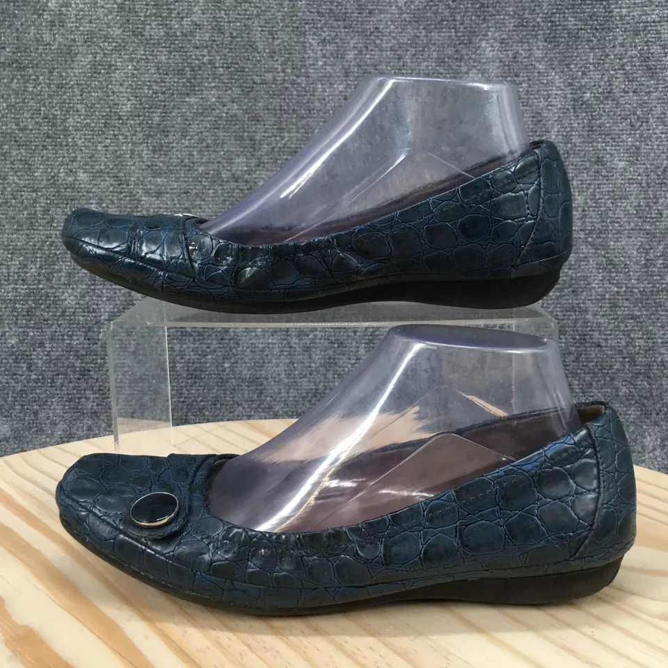 Natural Soul by Naturalizer Mujer 8 M Ballet San Valentín Pisos Azul Imitación Cuero Foto 2 de 4