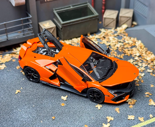 Coche de colección ED HH 1:64 naranja Revuelto LB744 modelo deportivo de carreras diecast - Imagen 2 de 15