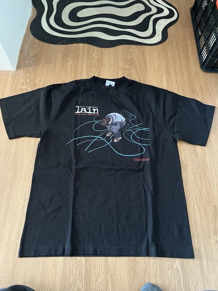 Serial experiments lain Neon Genesis Evangelion anime tshirt - Image 2 of 3