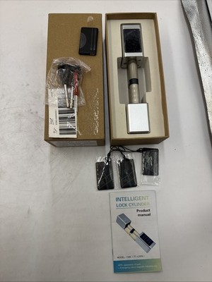 Smart Türzylinder 40/40mm Silber Mit App-Steuerung, ICCard + Password Smart Lock