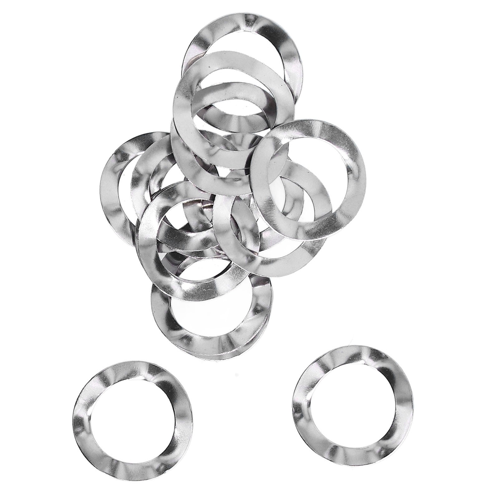 100Pcs A2-70 Washer Assortment Crinkle Y Washers M3/M4/M5/M6/M8/M10/M12