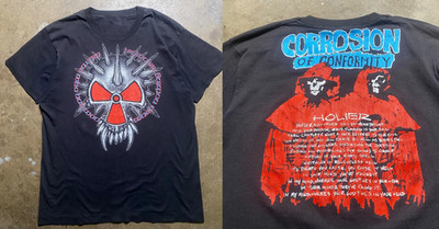 Double Sided Corrosion Of Conformity Band Concert Graphic Heavy Metal Tee ED1171