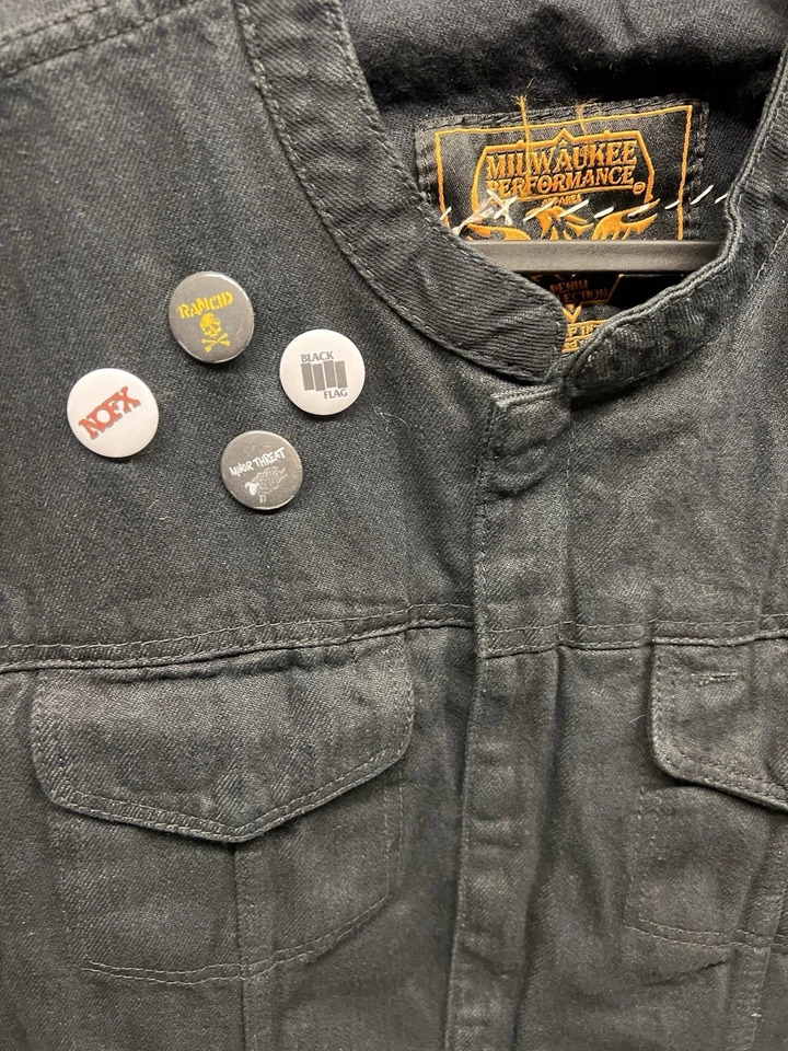 Chaleco de batalla punk rock personalizado. Misfits!! Foto 4 de 4