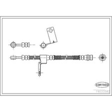 Corteco 19033582 Bremsschlauch für HYUNDAI GETZ TB