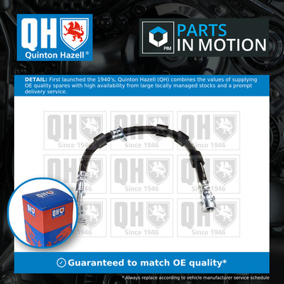 Brake Hose fits FORD FIESTA Mk6 1.0 Front Left 2012 on Hydraulic QH 1751662 New