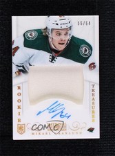 2013 National Treasures Rookie Rainbow 56/64 Mikael Granlund #186 Patch Auto 1t3