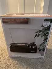 Victrola Eastwood 3-Speed Bluetooth Turntable with Built-in Speakers, Dust Cover