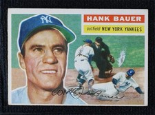 1956 Topps Hank Bauer (Gray Back) #177 1f60