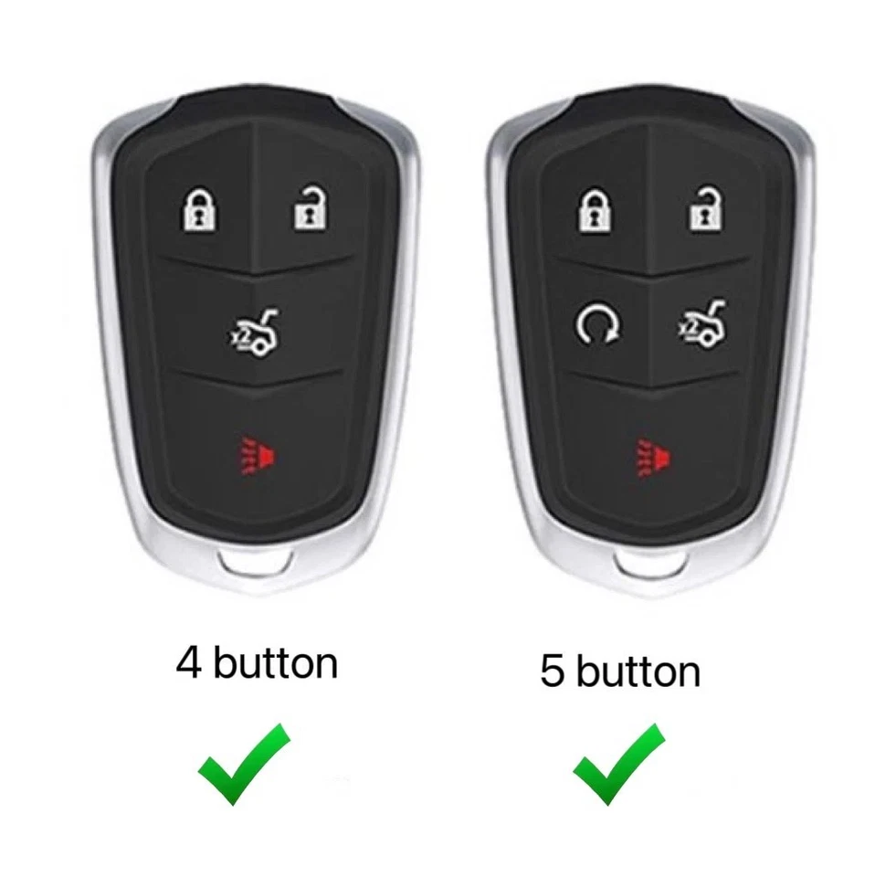 Remote Key Fob Cover Case for Cadillac CT4 CT5 ATS XT5 XT6 - Image 2 of 2