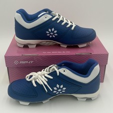 RIP-IT Diamond Softball Cleats Girls Size 5.5 Royal/White RIPDICY-RW-055