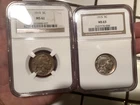 1915 NGC MS-62 and NGC MS-63 Buffalo Nickels