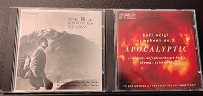Lot of 2 Karl Weigl, Rundfunk Sinfonieorchester Berlin, BIS classical CD