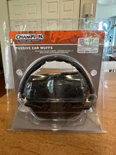 NEW! Champion #42820 Passive Ear Muffs Range Target Noise Reduction Rating 27 DB