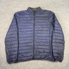 Frederik Anderson Copenhagen Jacket Mens Small Blue Ultra Light Down Puffer Coat