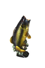 Life Symbols Bass Casket Medallion 5.75" Fish 2000 Batesville Casket Co Resin