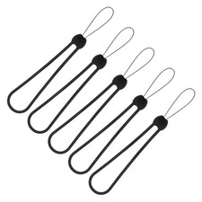 5PCS Black Wrist Lanyard Lanyard Wrist Strap