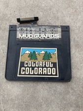 Pair Set 2 Colorful Colorado Vintage Mud Flaps 1970s 16.5 X 14.5 New Old Stock