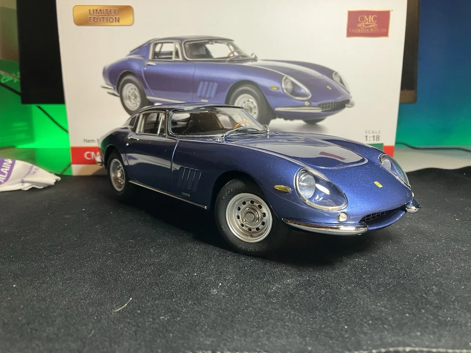 CMC 1/18 Ferrari 275 GTB/C 1966 Blue/Azzurro California (lim. 1000 units) - Photo 3/4