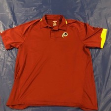 Vintage Washington Redskins Men's Large Reebok Polo Shirt NFL Commanders