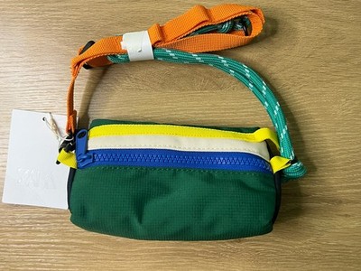 ZARA Multicolor Crossbody Bag Utility Rope Strap Gorpcore Festival Pouch NWT