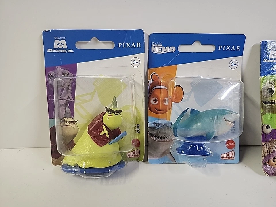 迪士尼皮克斯微型收藏玩偶 Monsters, Inc. Finding Nemo(5 件装)全新带包装 — 第 2/4 张图片