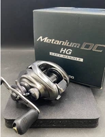 Shimano's 15 Metanium DC HG Left Baitcasting Reel W/box guide pouch Used