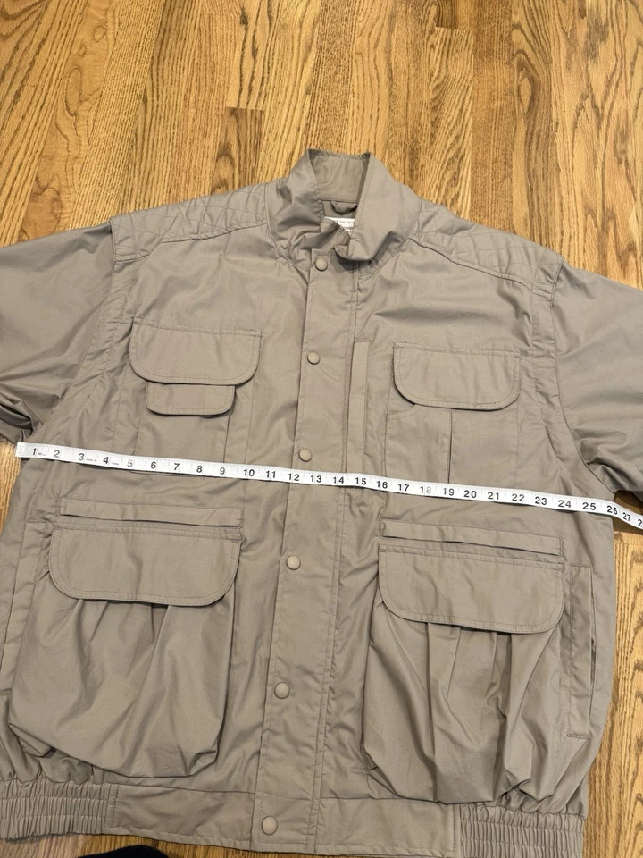 Vintage Norm Thompson Photo Fishing Hunting Convertible Vest Jacket Size XL Vtg - Image 4 of 4