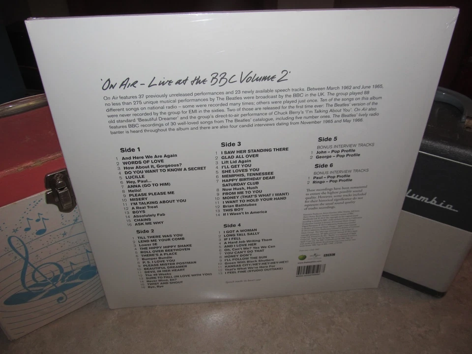 THE BEATLES - ON AIR - LIVE AT THE BBC - VOLUME 2 - 3-LP - RARE -  NEW SEALED - Image 2 of 2