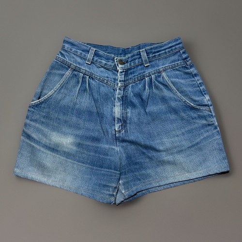 Vintage Women’s Levi’s 573 High Waisted White Tab Shorts Medium Wash Size 11