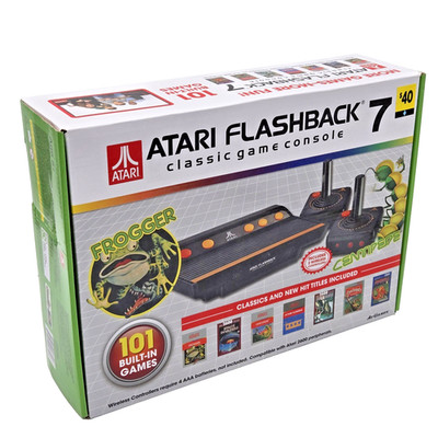 Atari Flashback 7 Classic Game Console w/2 Wireless Controllers and 101 Games