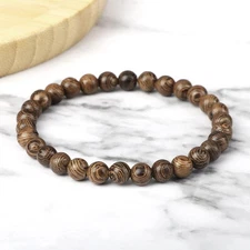 Natural Wooden Beads Bracelet Tibetan Buddha Rosary Handmade Bracelets Men Women