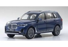 Kyosho 1/18 BMW X7 G07 Mini Car Phytonic Blue Door Hood Open Model