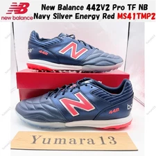 New Balance 442V2 Pro TF NB Navy Silver Energy Red MS41TMP2 Men's Size