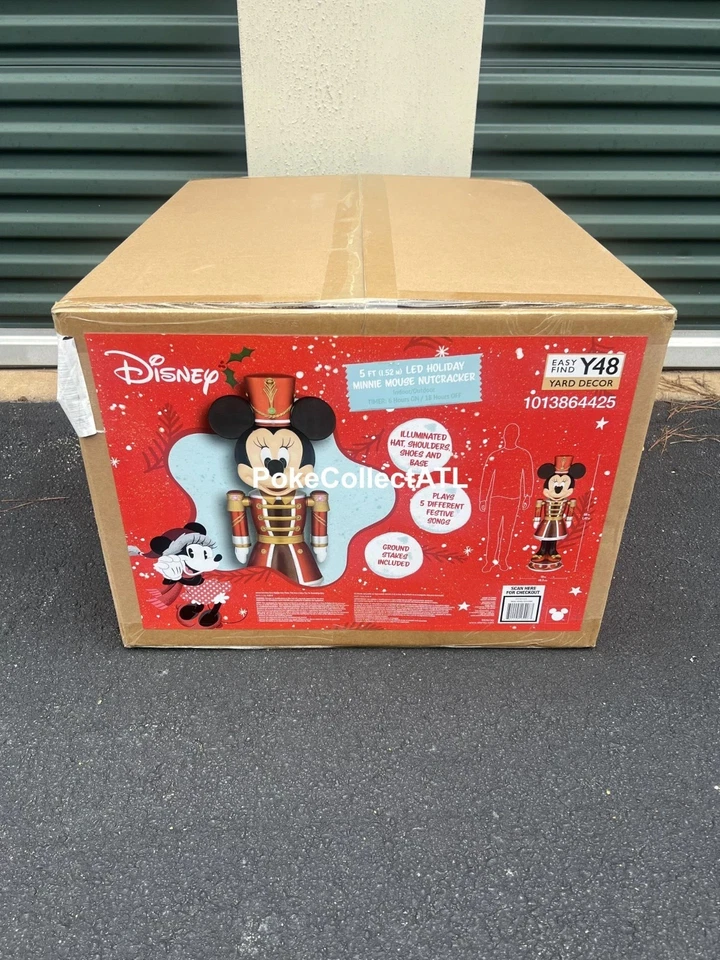 *NUEVO* Disney 5 pies Animado Vacaciones Minnie Mouse Cascanueces Home Depot 2025 Foto 2 de 2