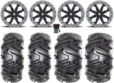 MSA Lok2 Bdlk 14" UTV Wheels 27" Moto MTC Tires Polaris RZR XP 1000 / PRO XP