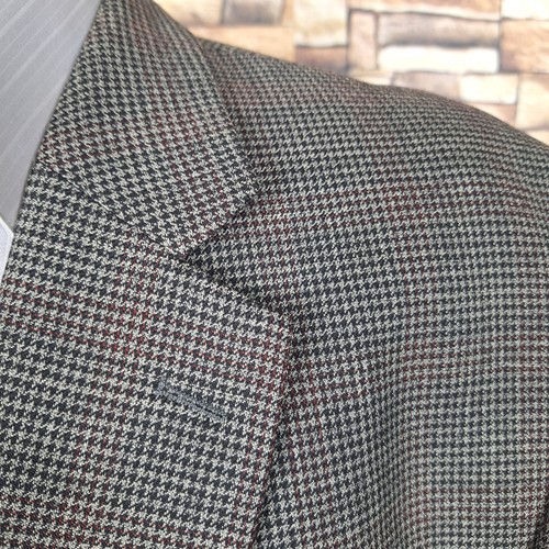 Jean Paul Germain Sport Coat Jacket Mens 54L Gray Houndstooth Wool - Picture 3 of 13