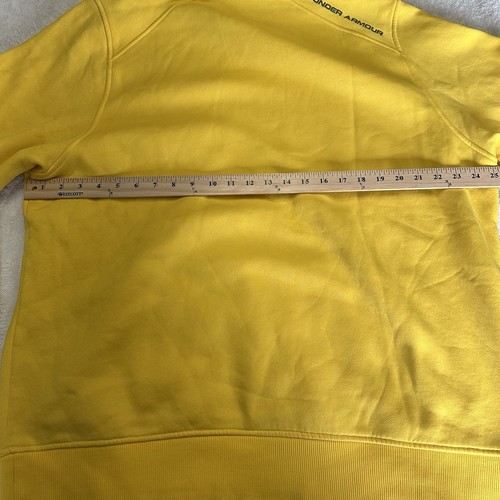 Under Armour Hoodie 2XL Men Yellow Storm Performance Cotton - Picture 4 of 7