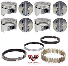 Enginetech 4.040 Flat Top Pistons Moly Rings For 19671995 Chevrolet 350 Sbc Enginetech 4.040 Flat Top Pistons Moly Rings For 19671995 Chevrolet 350 Sbc