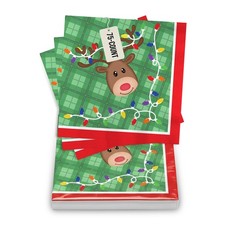 Iconikal 75-Pack Disposable Paper Party Napkins 6.5 x inches, Multicolor