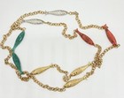 Vintage Napier 12K Gold Filled 60" Fish Station Chain Necklace 53g  — photo 4