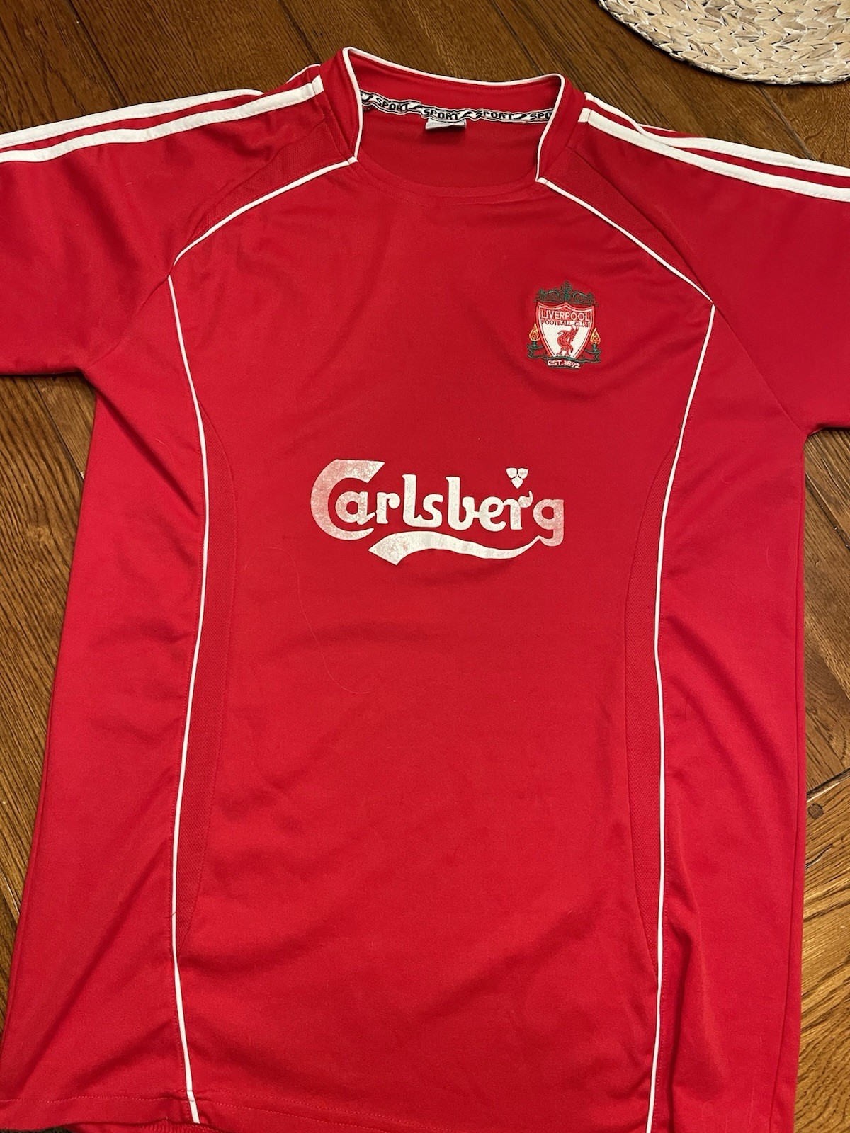 Vintage Liverpool Carlsberg Football Jersey Men’s Size Medium Red