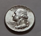 1961 D Washington Quarter 90% Silver       (X74)