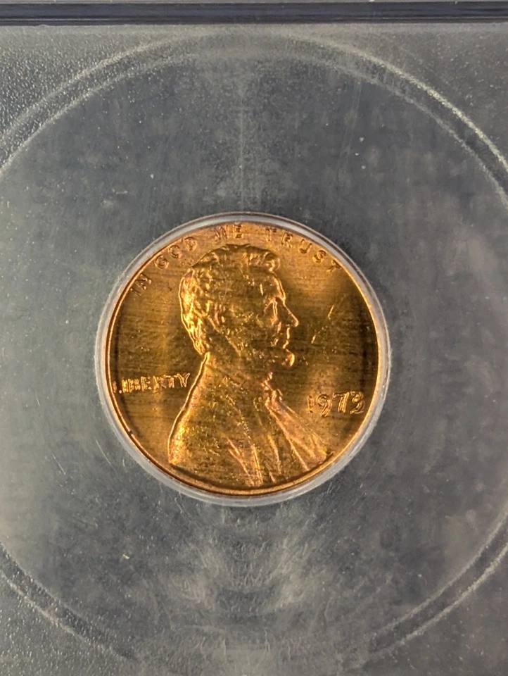 1973 MS 67+ RD  Lincoln Memorial One Cent 1c Rare Coin - ICG Hutto White Label - Image 3 of 4