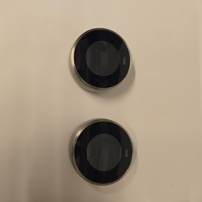 2Google Nest 2nd Generation Learning WIFI Thermostat: T3007ES Stainless Steel A+