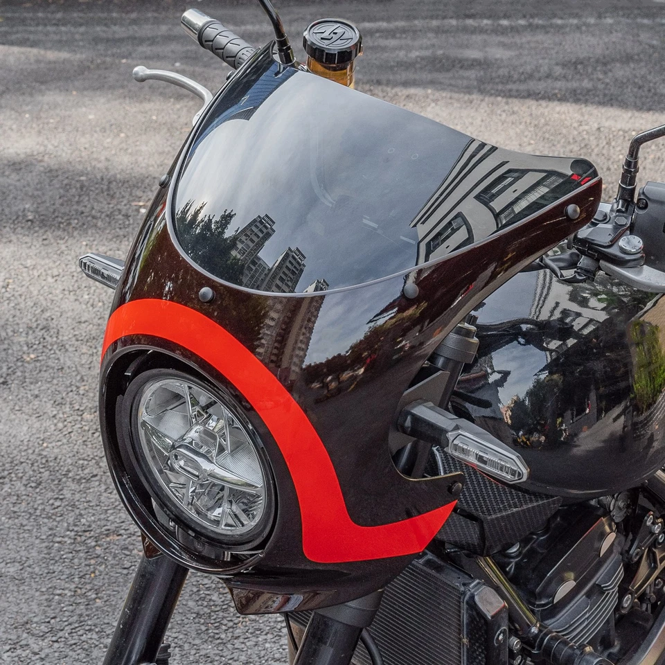 WOLFLINE Motorcycle Headlight Fairing Windshield For Kawasaki Z900RS 2018-2025 Foto 3 de 4