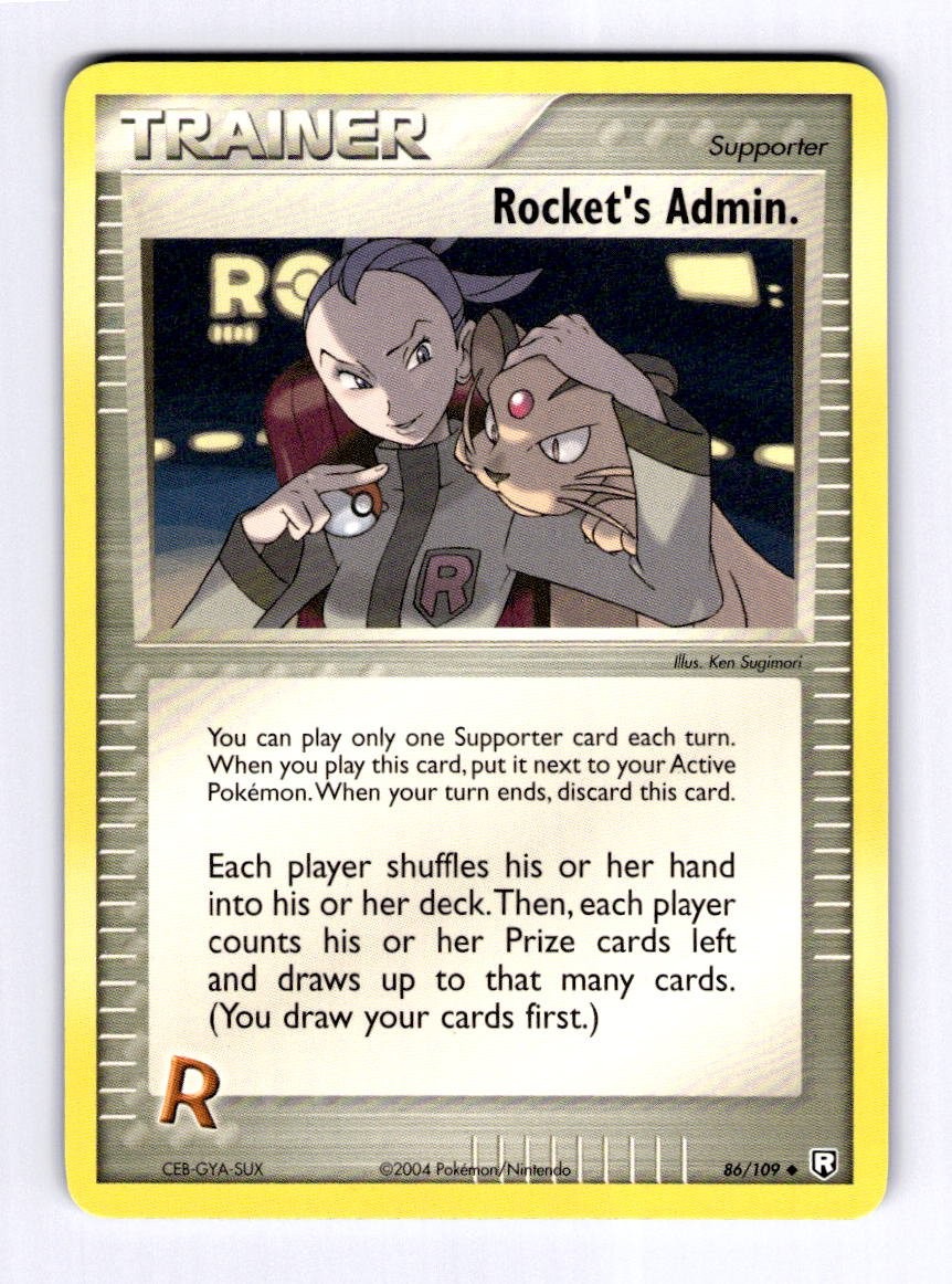 Rocket's Admin. Team Rocket Returns #86 (2004) Uncommon NM Pokemon