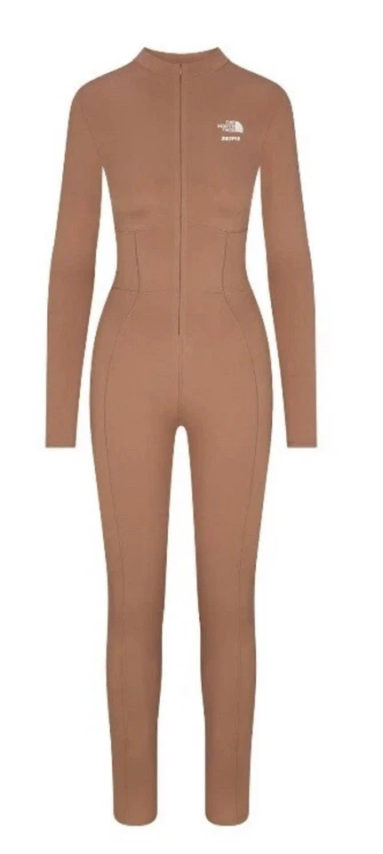 THE NORTH FACE X SKIMS REFINA BODYSUIT SIENNA Small NWT - Image 2 of 4
