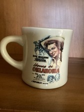 Roy Rogers Enterprises Roy Rogers Home Oklahoma 1993 White Painted Coffee Mug