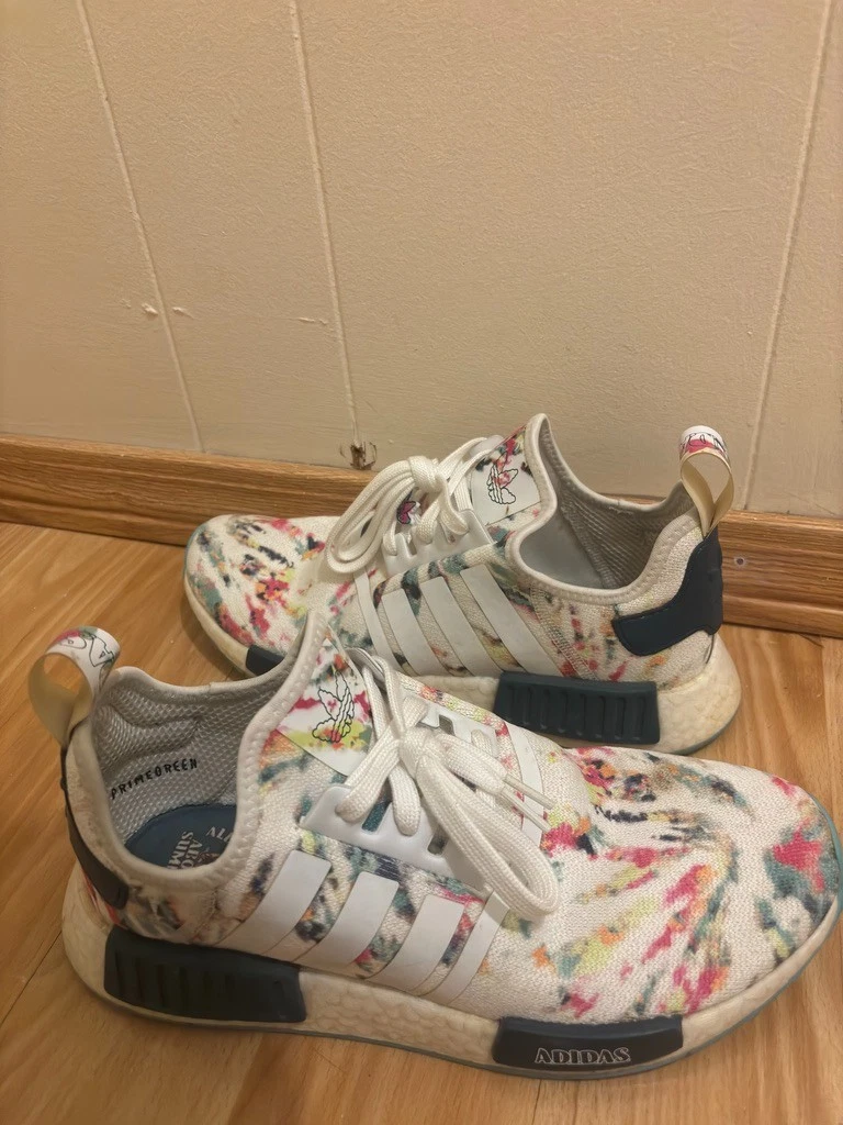 adidas gazelle silver green womens Palm Angels Classic Logo Chenille Track Jacket Watercolor Black Multi main image 0